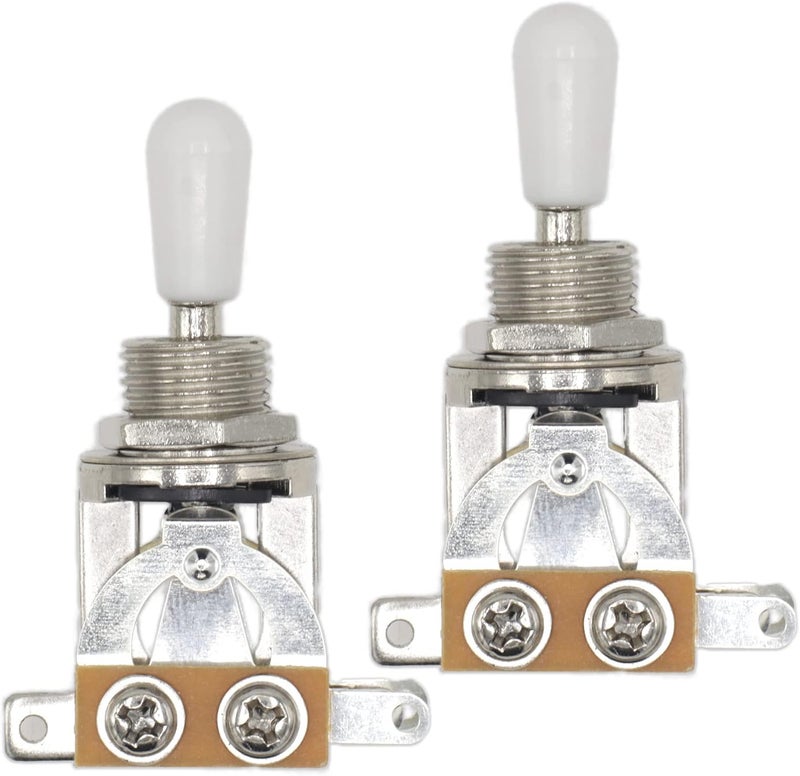 Cheerock 2pcs Electric Guitar 3 Way Toggle Switch, Guitar Pickup Switch, Guitar Selector Switch, Electric Guitar 3 Way Toggle Selector Switch for Les Paul Guitar, Guitar Accessories - Image 5
